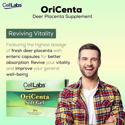 CellLabs OriCenta 2000mg Deer Placenta Softgel Capsule 2x30's