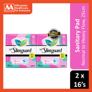 Lauríer Pads (Super Slimguard, Normal to Heavy Flow, Wing, 25cm) 2x16's [Day Use]