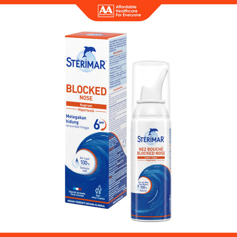 Sterimar Blocked Nose (Copper) Hypertonic Nasal Spray 100mL
