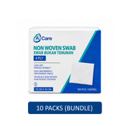A-Care Non Woven Swab - 10cm x 10cm, 4ply (10 x 100's)