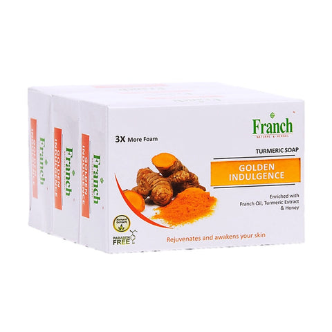 Franch Turmeric Soap (Golden Indulgence) 100gx3's