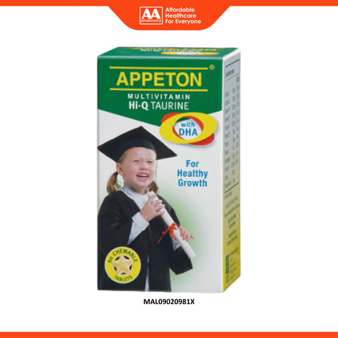 Appeton Multivitamin Hi-Q Taurine with DHA Chewable Tablet 60's
