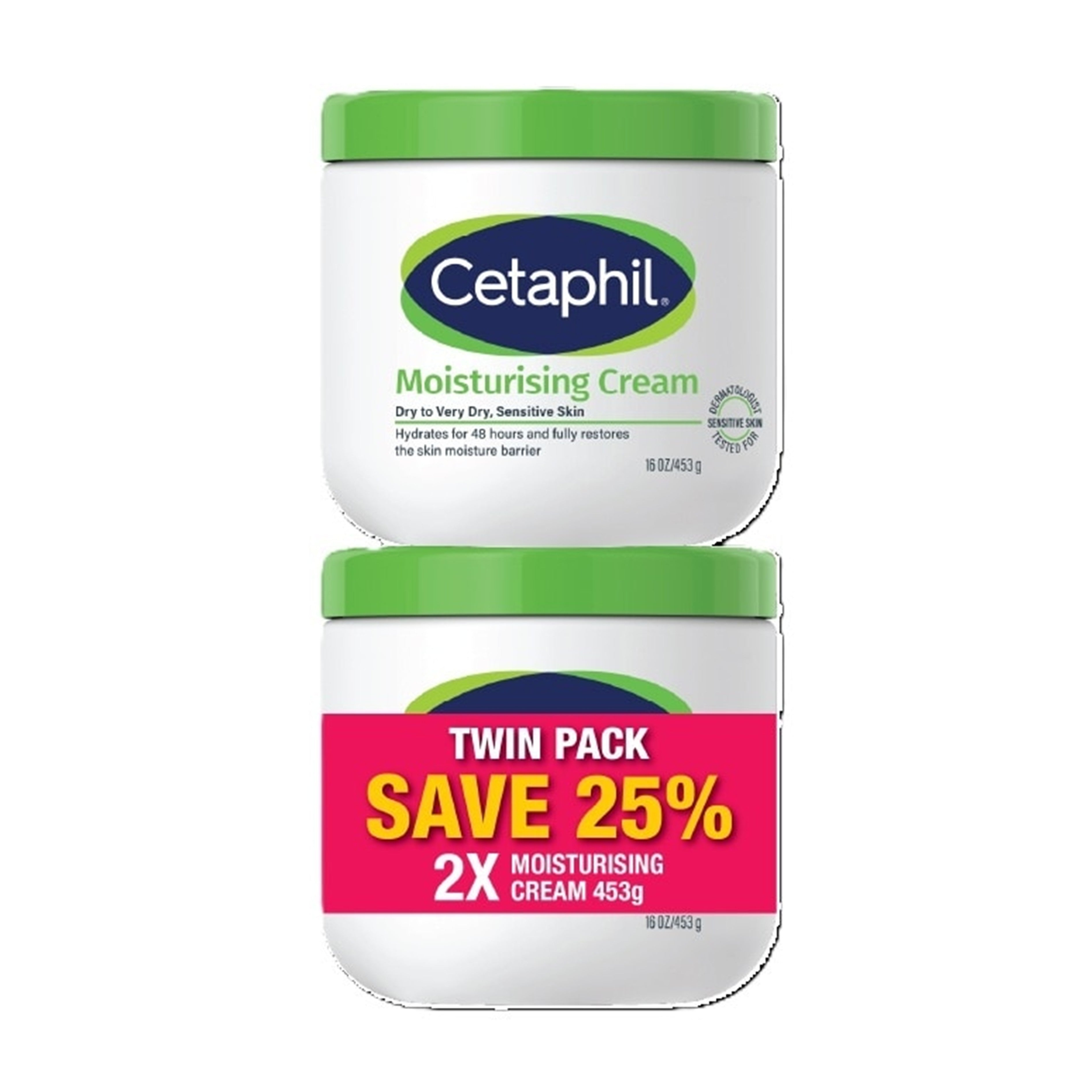 Cetaphil Moisturizing Cream 453gx2's [Twinpack]