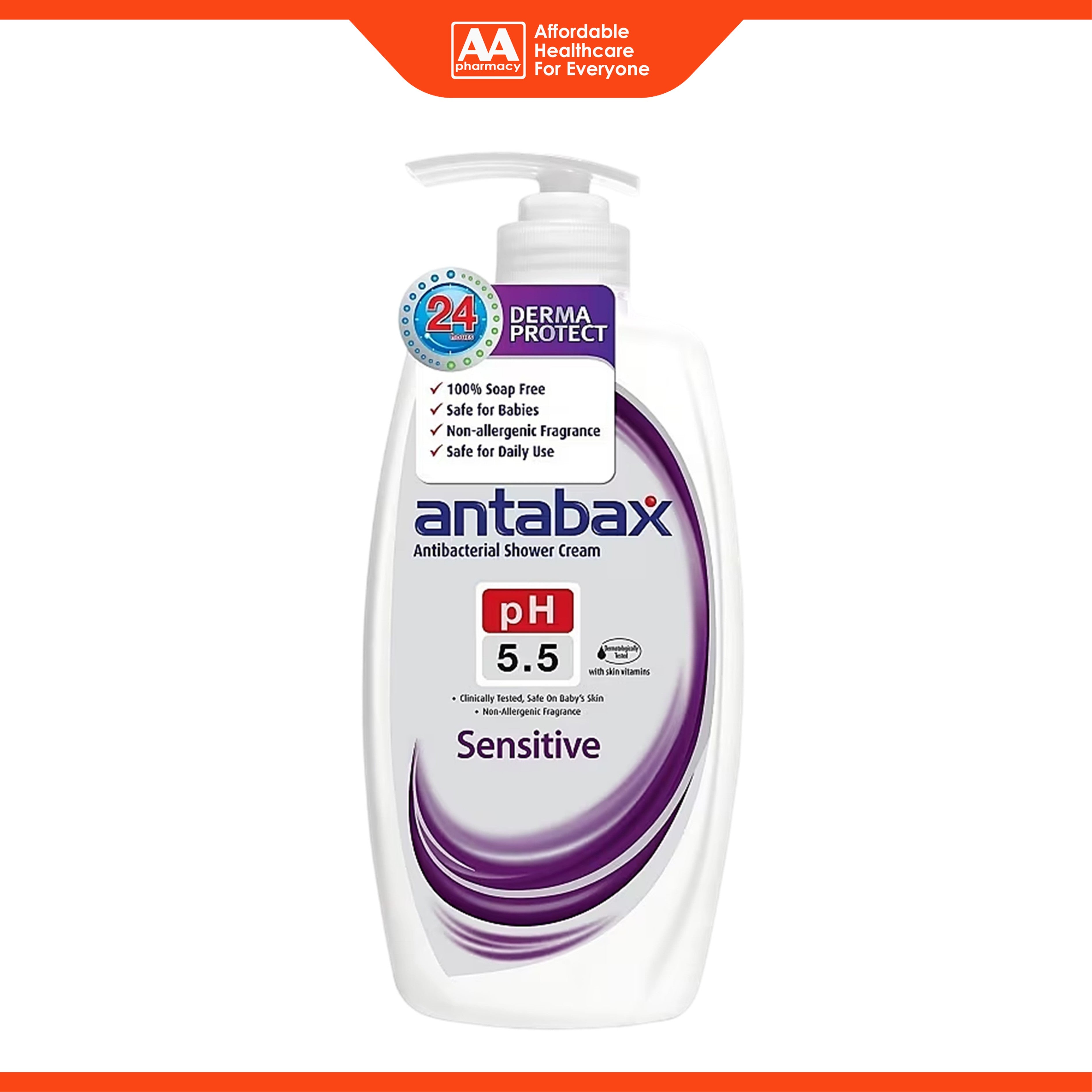 Antabax Antibacterial Shower Cream (pH 5.5 Sensitive) 850g