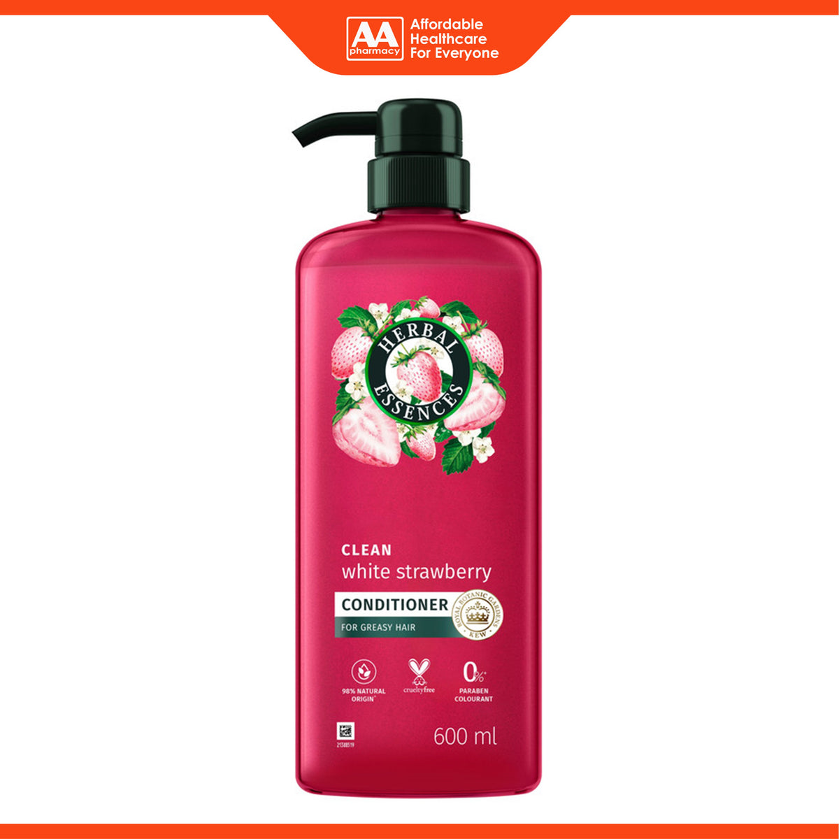 Herbal Essences bio:renew Conditioner - White Strawberry and Mint, Clean (600ml)