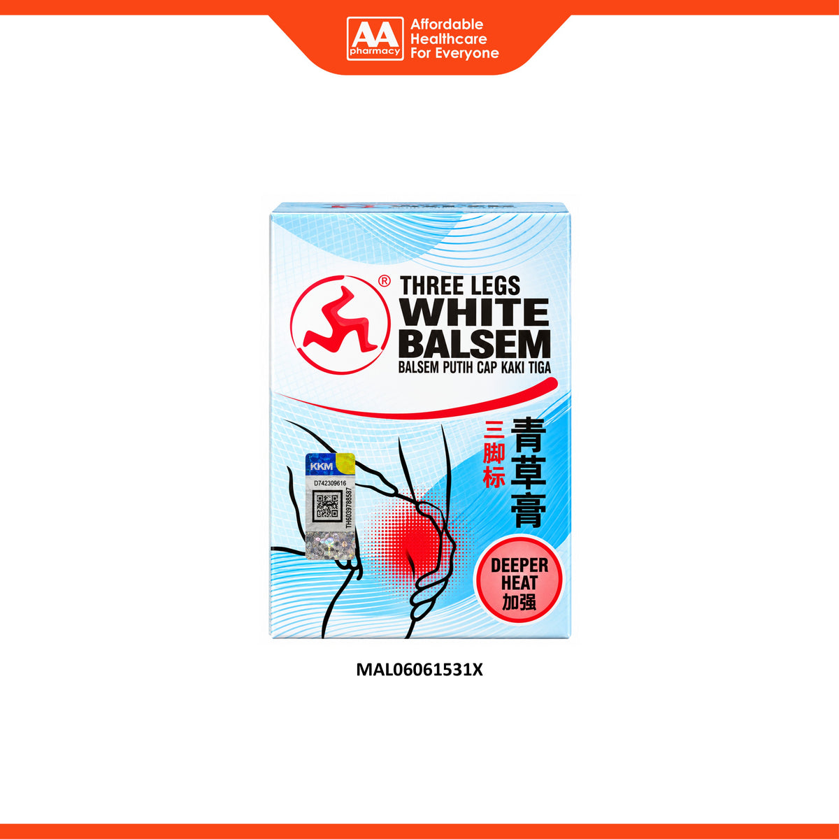 3 Legs White Balsem - Deeper Heat (20g)