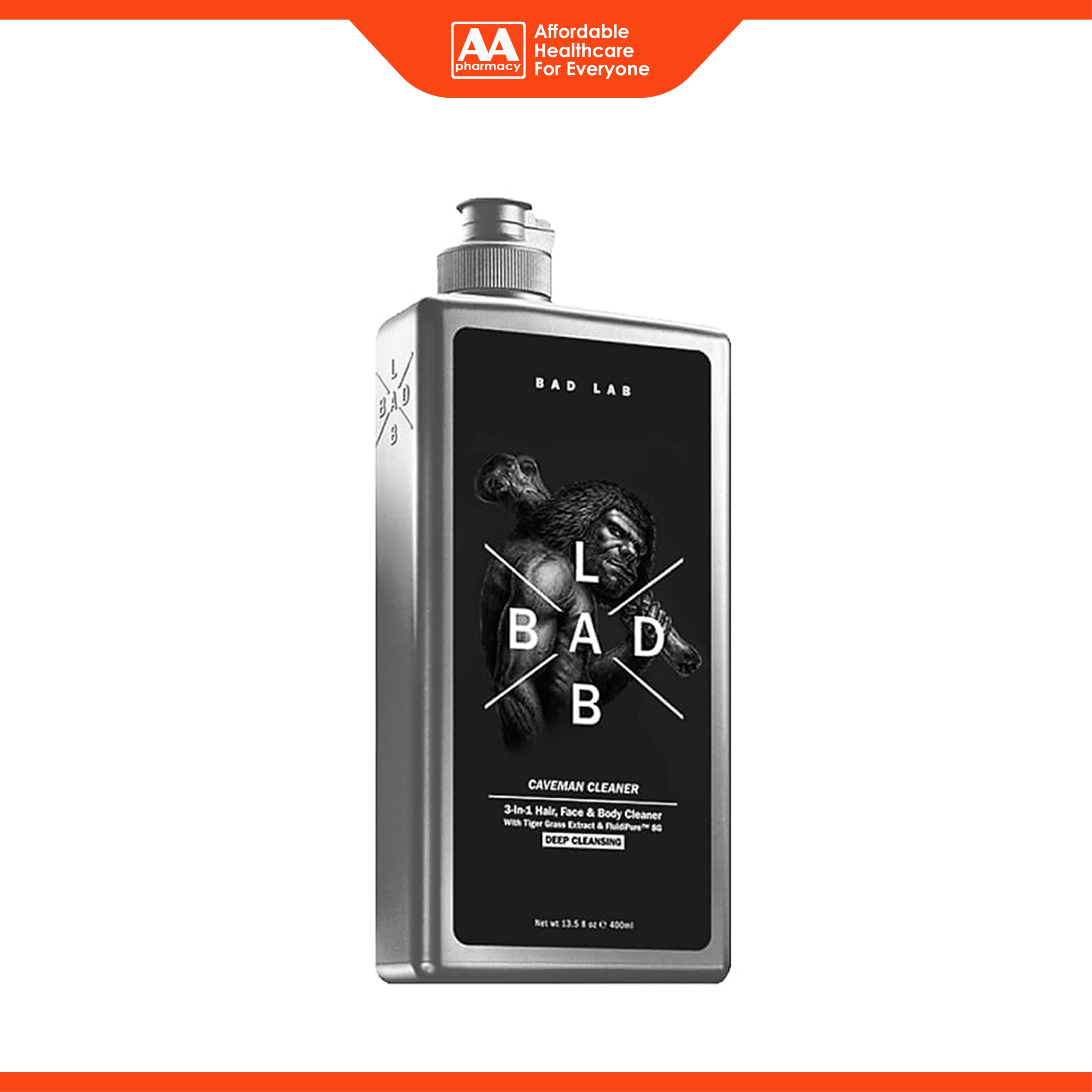 Bad Lab 3-in-1 Hair, Face and Body Caveman Cleaner (Deep Cleansing) 400mL