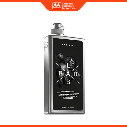 Bad Lab 3-in-1 Hair, Face and Body Caveman Cleaner (Deep Cleansing) 400mL