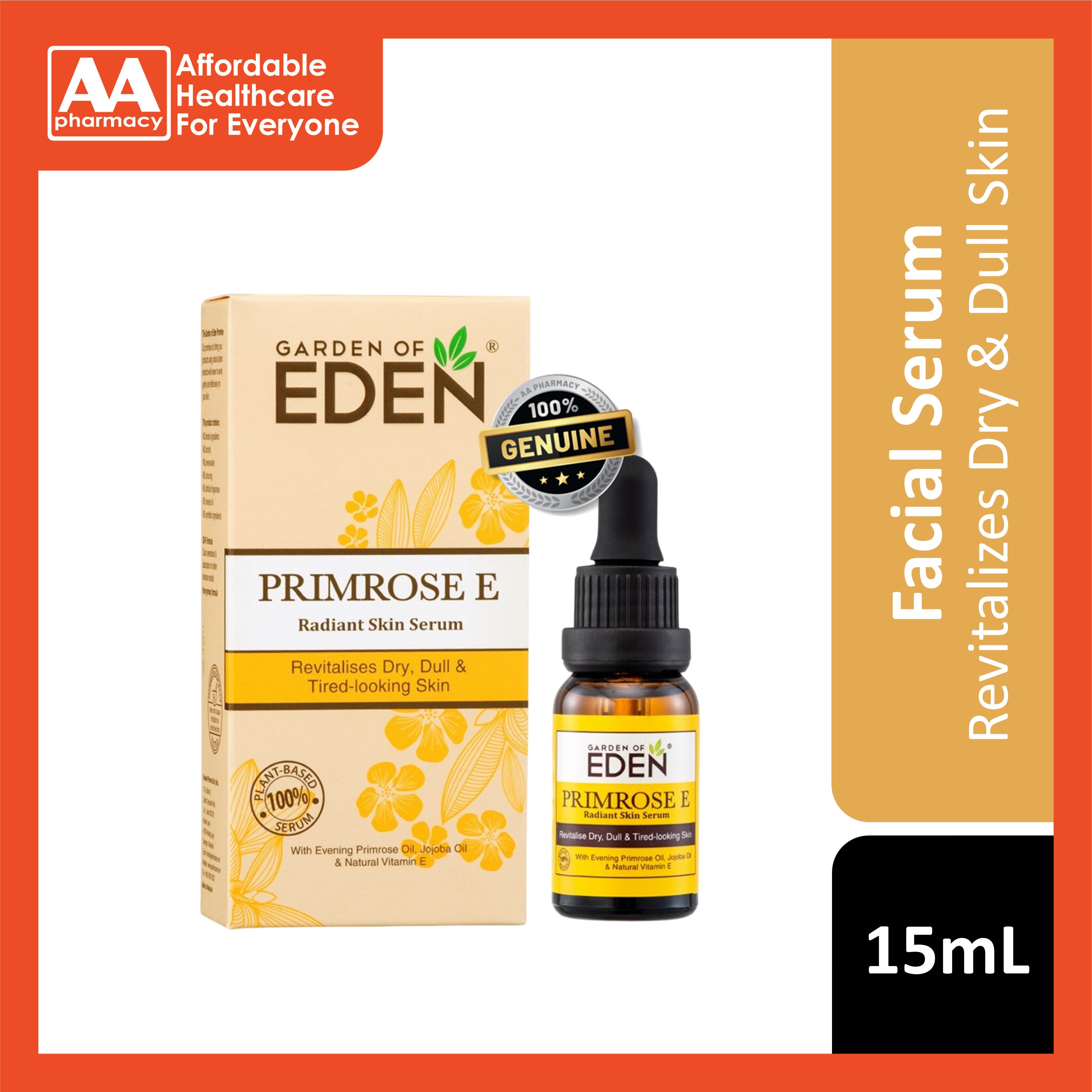 Garden Of Eden Primrose E Radiant Skin Serum 15mL