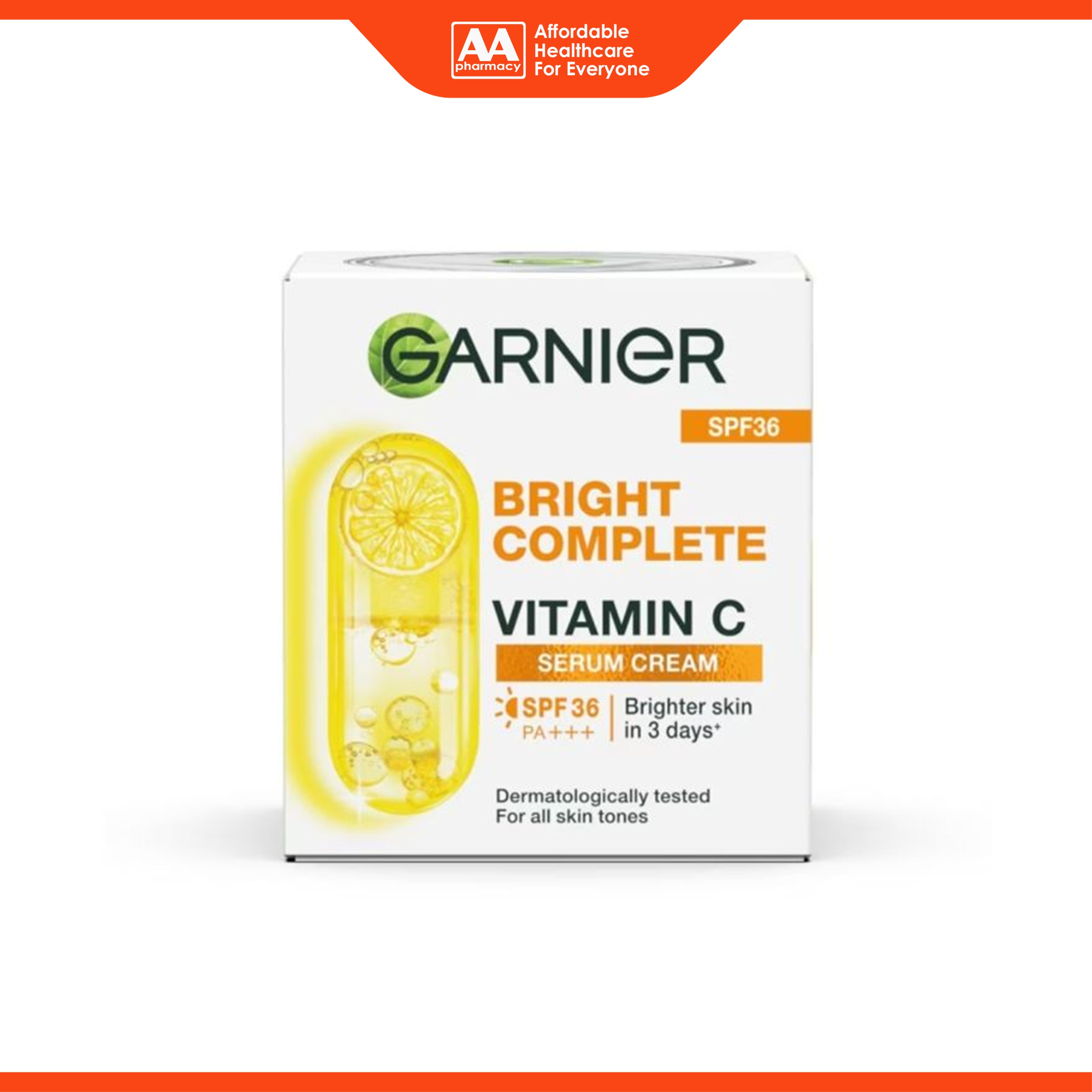 Garnier Bright Complete Vitamin C Serum Cream SPF36 PA+++ 50mL