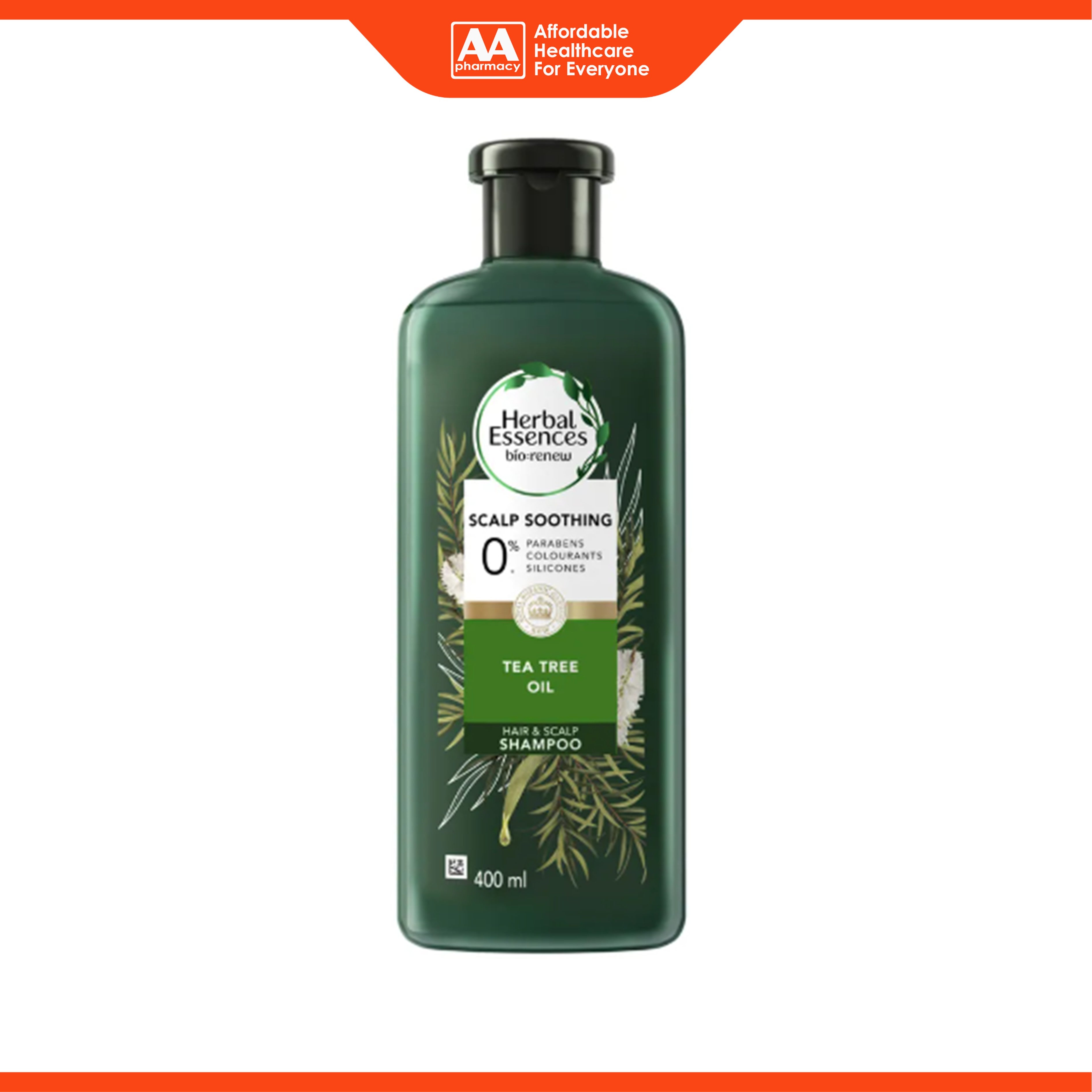Herbal Essences bio:renew Shampoo - Tea Tree Oil, Scalp Soothing (400ml)