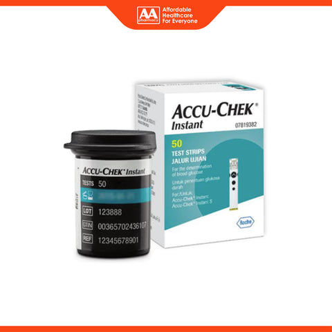 Accu-Chek Instant Blood Glucose Test Strip 50's (Compatible with Accu-Chek Instant and Instant S Blood Glucose Meter)