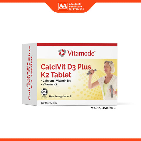 Vitamode CalciVit D3 Plus K2 Tablet 6x10's