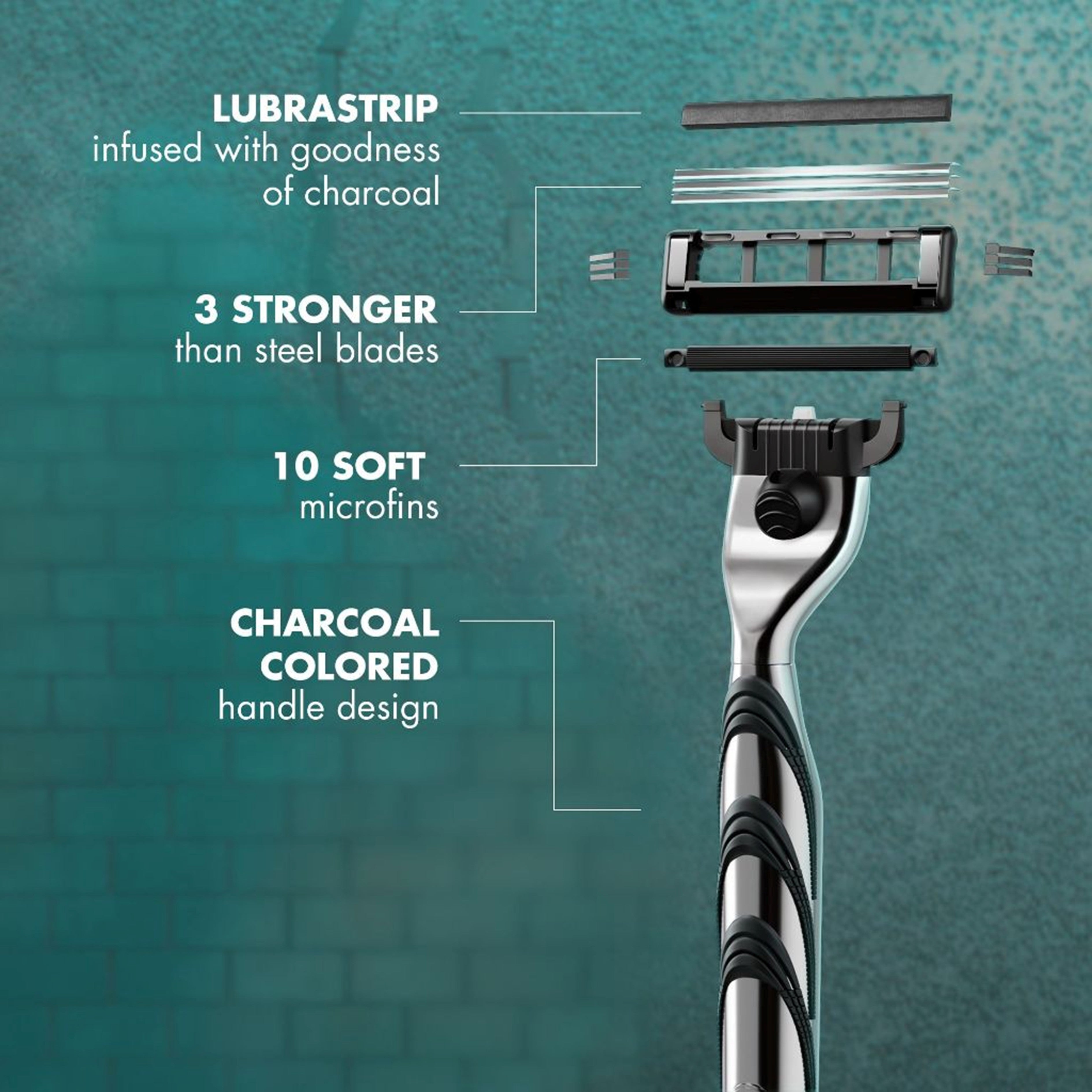 Gillette Mach 3 Clean Shave Razor - 1 Handle + 1 Cartridge + 1 Blade Protector