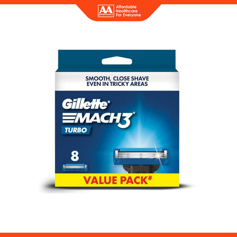Gillette Mach 3 Turbo Cartridge 8's
