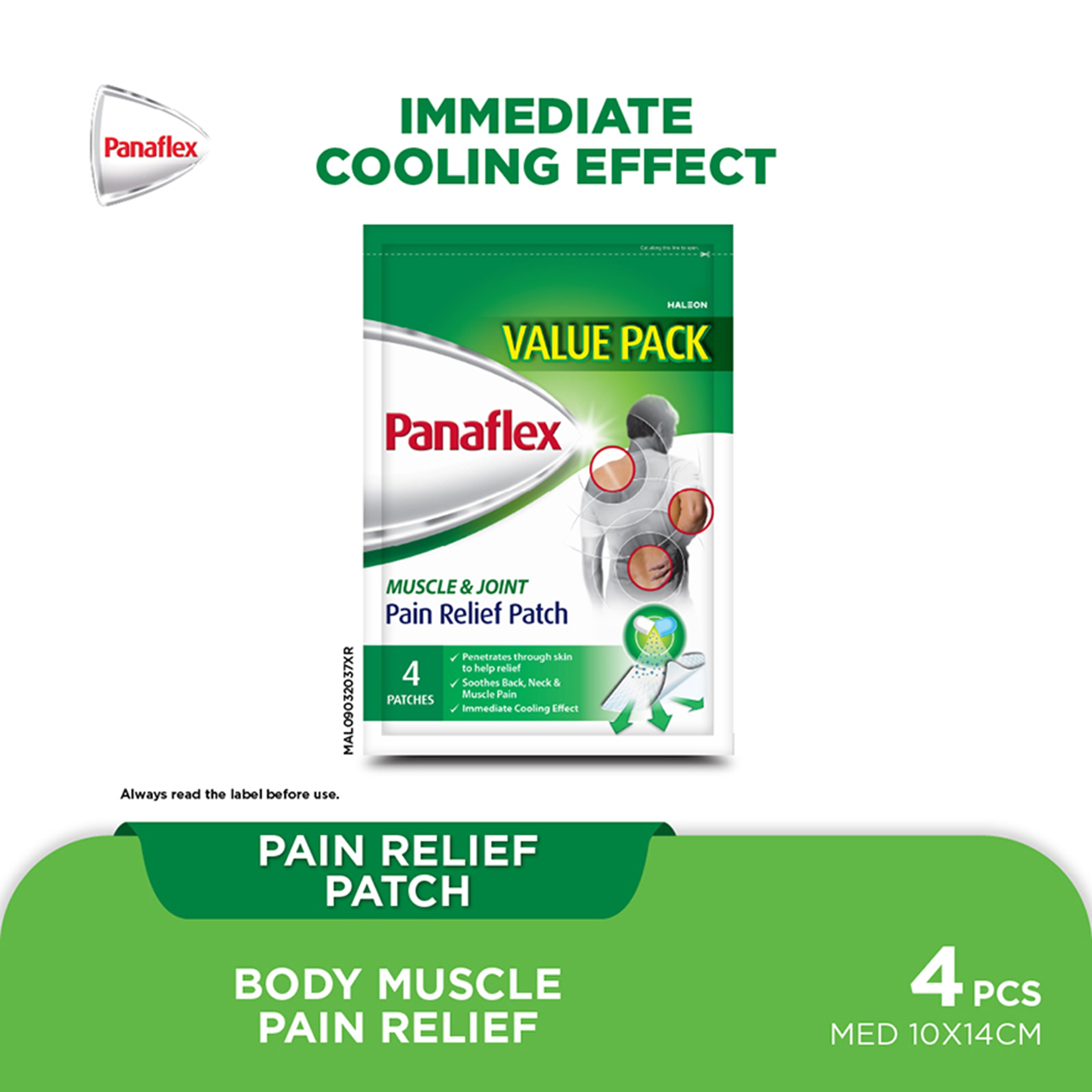 Panaflex Muscle and Joint Pain Relief Patch 4's [Value Pack]