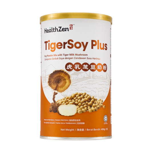 HealthZen Tigersoy Plus (Soy Powder Mix with Tiger Milk Mushroom) 450g