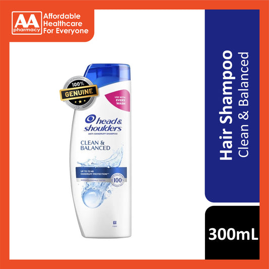Head and Shoulders Anti-Dandruff Shampoo (Clean and Balanced) 300mL