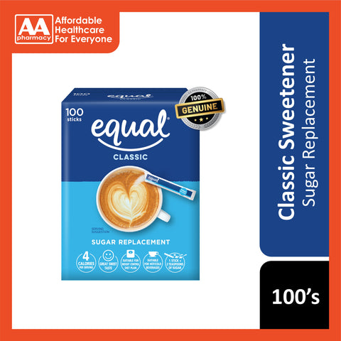 Equal Classic Sweetener Stick Sachet 100's