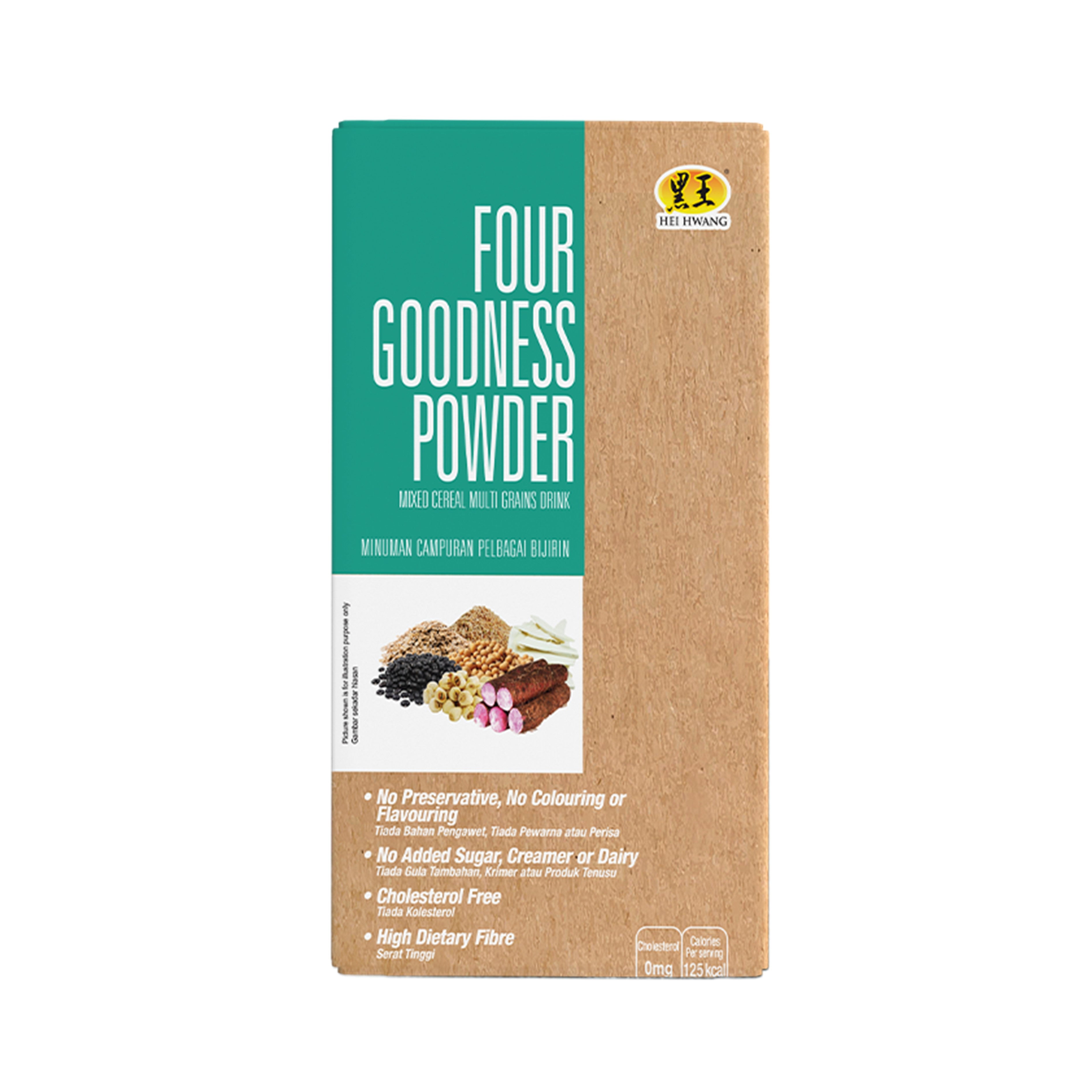 Hei Hwang Four Goodness Powder Mixed Cereal Multi Grains Drink Sachet 30gx15's