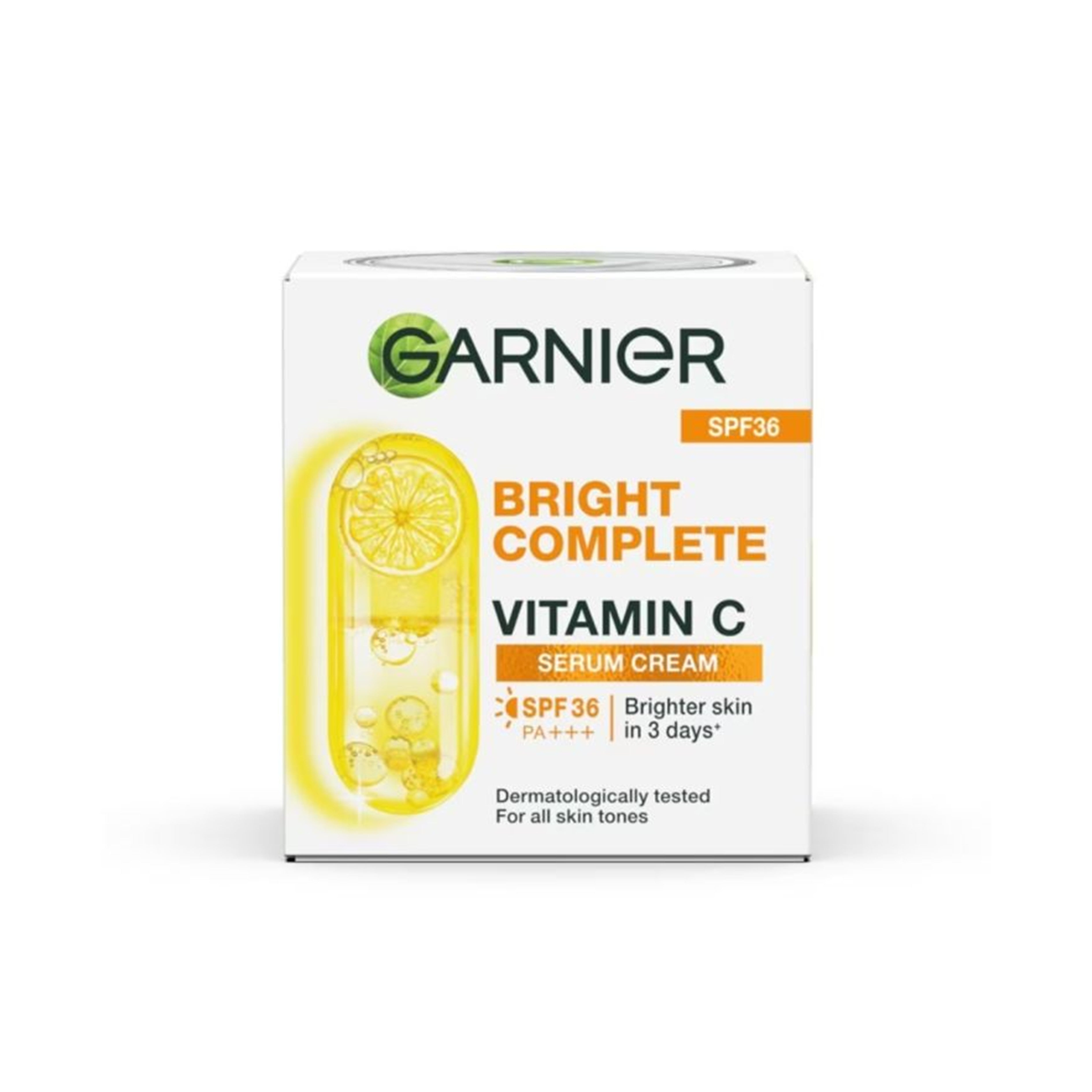 Garnier Bright Complete Vitamin C Serum Cream SPF36 PA+++ 50mL