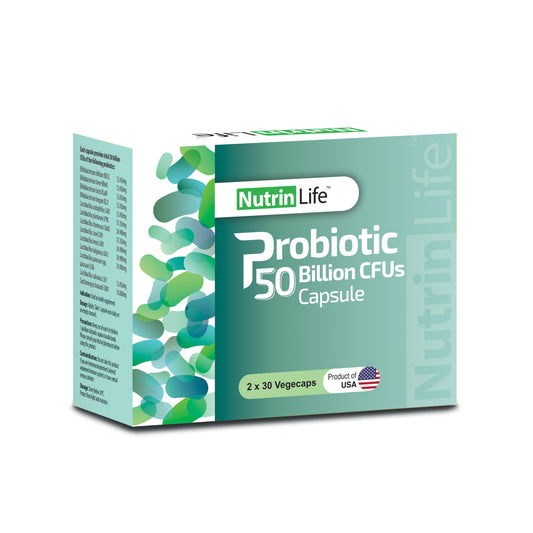 NutrinLife Probiotic 50 Billion CFUs Vegecapsule 2x30’s