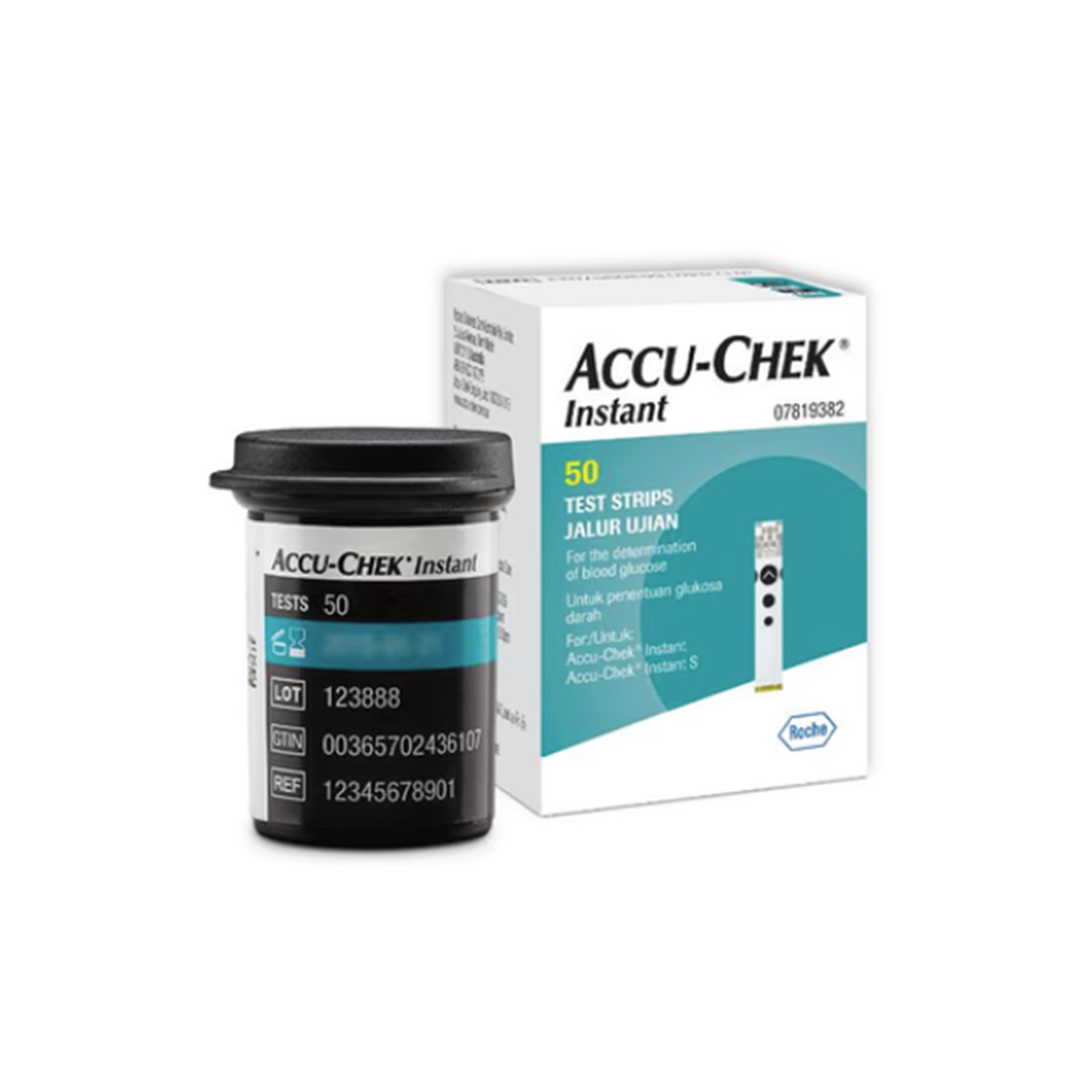 Accu-Chek Instant Blood Glucose Test Strip 50's (Compatible with Accu-Chek Instant and Instant S Blood Glucose Meter)