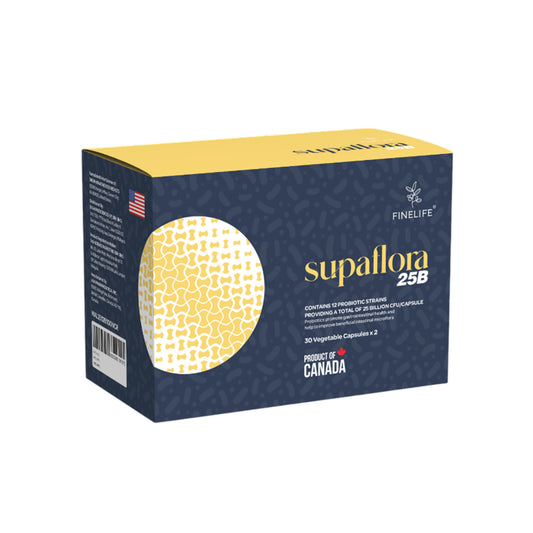 Finelife SupaFlora 25B (12 Probiotic Strains, 25 Billion CFU) Vegecapsule 2x30's