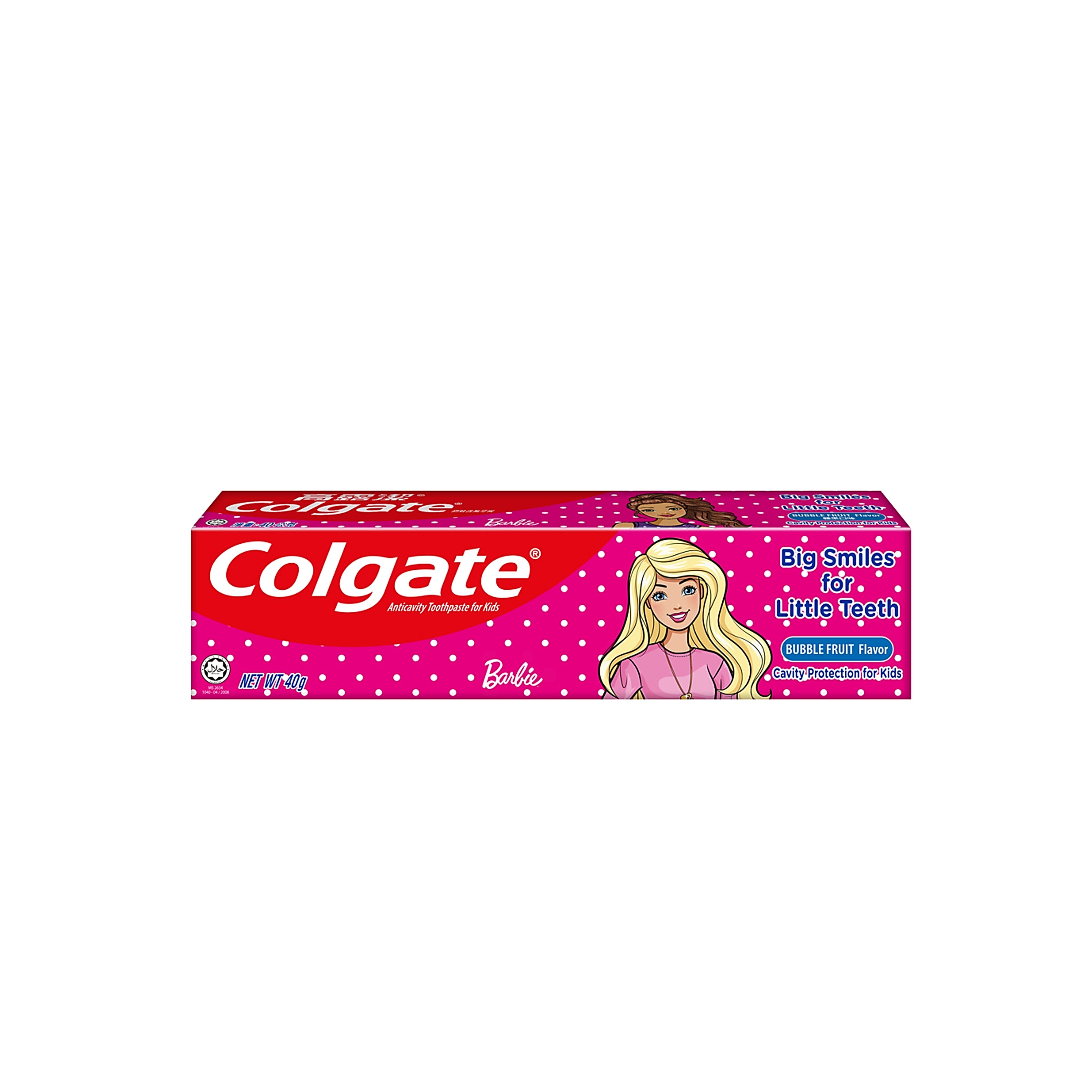 Colgate Barbie Toothpaste - Bubble Fruit Flavour (40g)