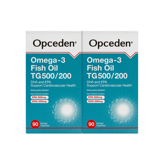 Opceden Omega-3 Fish Oil TG 500/200 Softgel Capsule 2x90's [Twinpack]