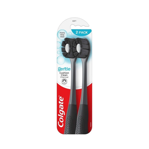 Colgate Toothbrush (Gentle Cushion Clean Charcoal, Soft) 2's