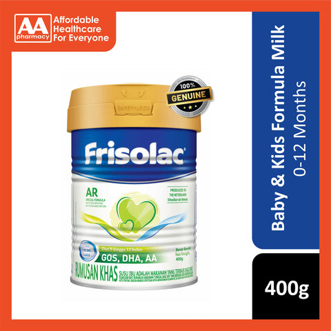 Frisolac AR Infant’s Nutrition Milk Formula 400g (For Babies 0-12 Months)