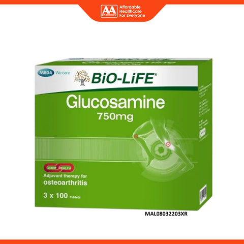 Bio-Life Glucosamine 750mg Tablet 3x100's