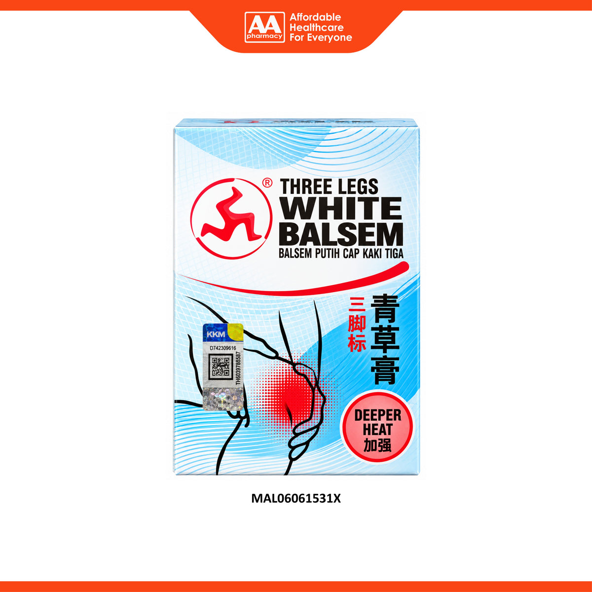 3 Legs White Balsem - Deeper Heat (36g)