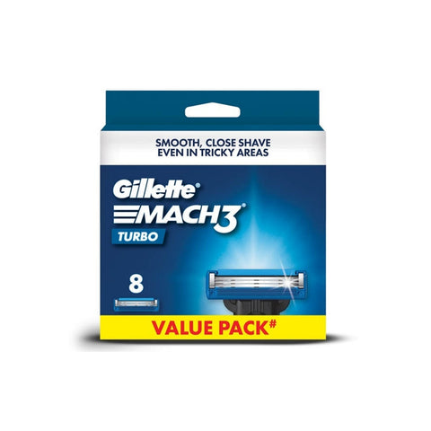 Gillette Mach 3 Turbo Cartridge 8's
