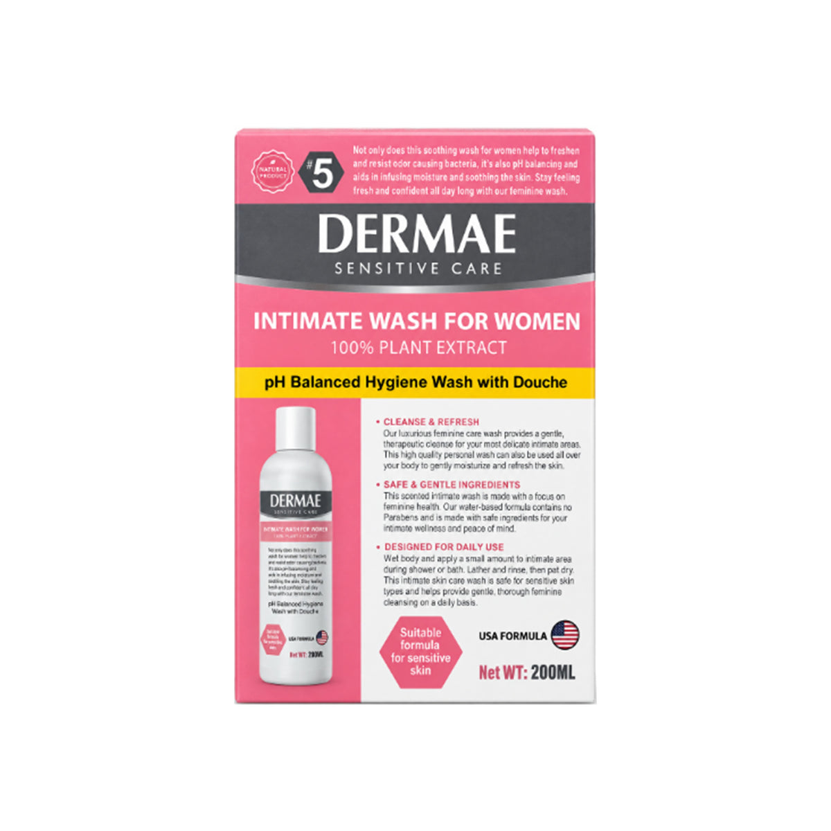 Dermae Intimate Wash For Women (200ml)