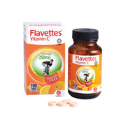 Flavettes Vitamin C 250mg Chewable Tablet - Sugar Free (100's) - Orange Flavour