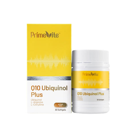 PrimeVite Q10 Ubiquinol Plus (With L-Arginine and L-Citrulline) Softgel 30's
