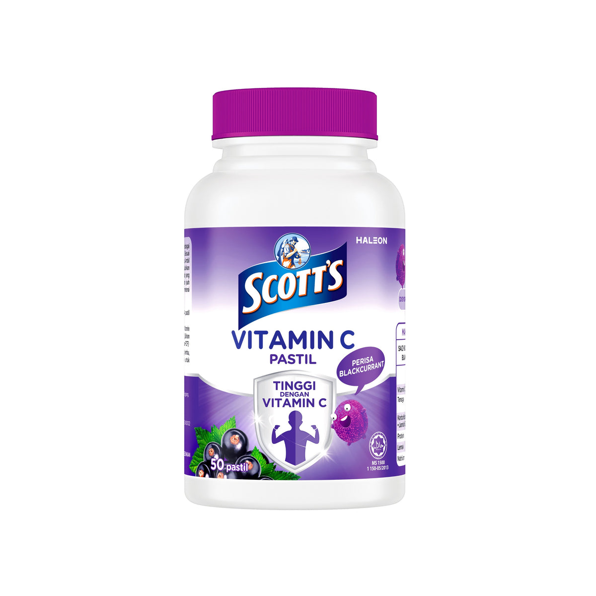 Scott's Vitamin C Pastilles - Blackcurrant Flavour (50's)