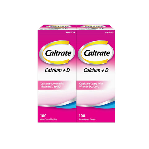 Caltrate Calcium 600mg + D Tablet 2x100's