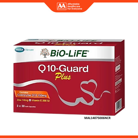 Bio-Life Q10-Guard Plus 150mg Soft Capsule 3x30's