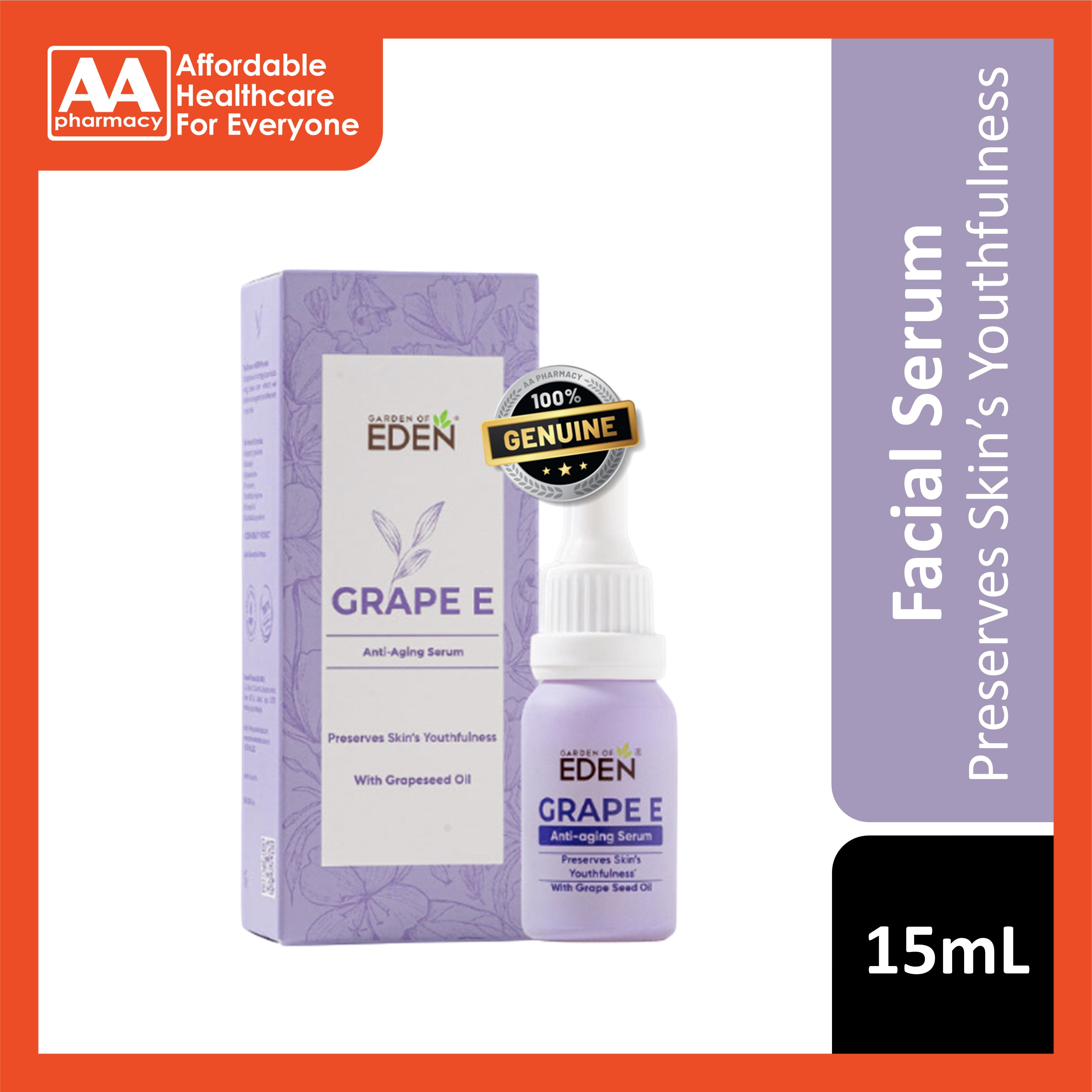 Garden Of Eden Grape E Anti-Aging Serum 15mL