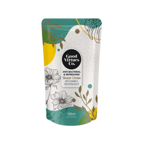 Good Virtues Co. Anti-Bacterial and Refreshing Shower Cream (With Vitamin C) 550mL (Refill Pack)