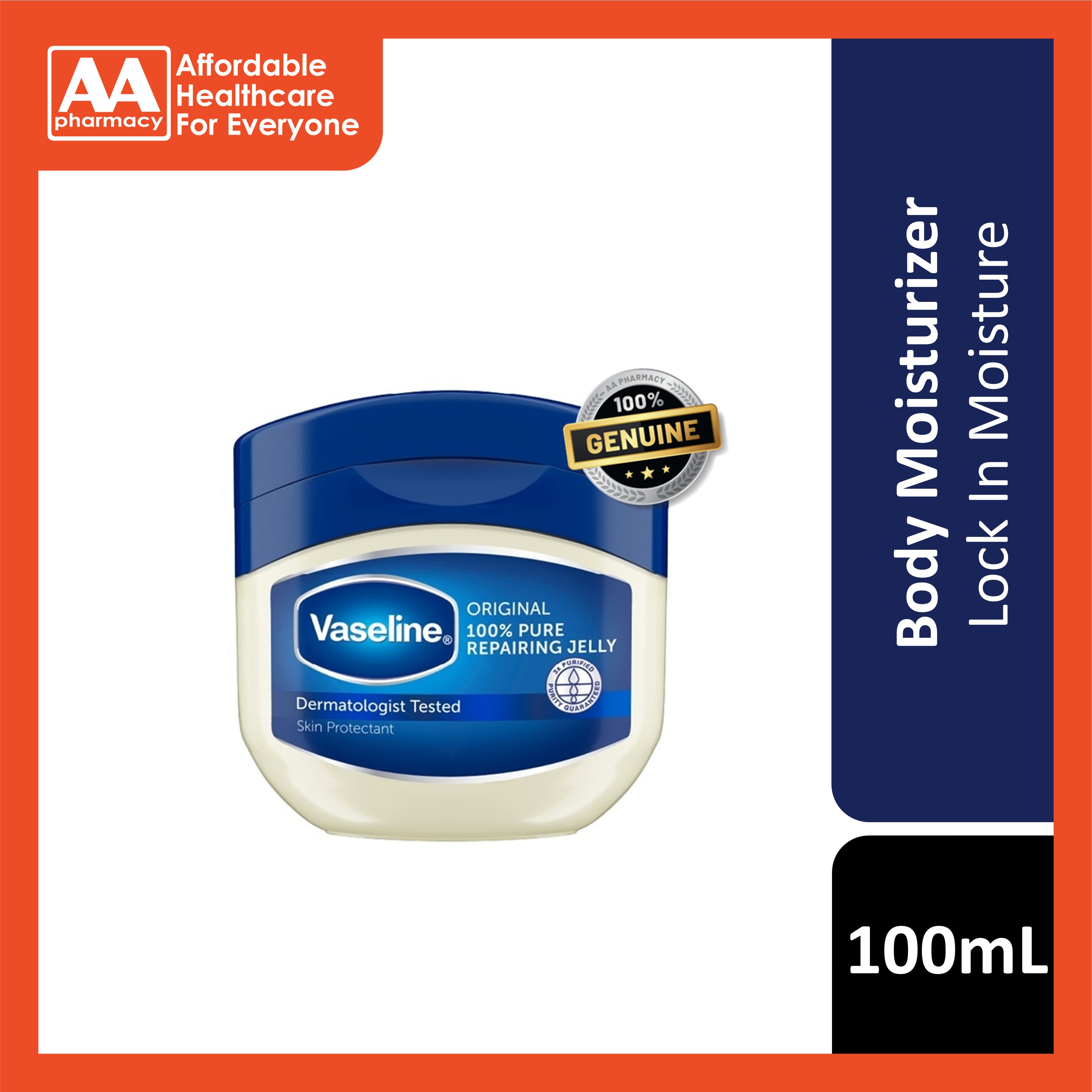 Vaseline Original Pure Repairing Jelly 100mL