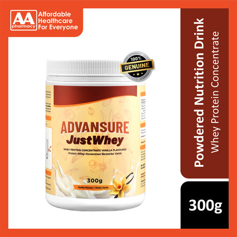 Advansure JustWhey Whey Protein Concentrate 300g (Vanilla Flavour)