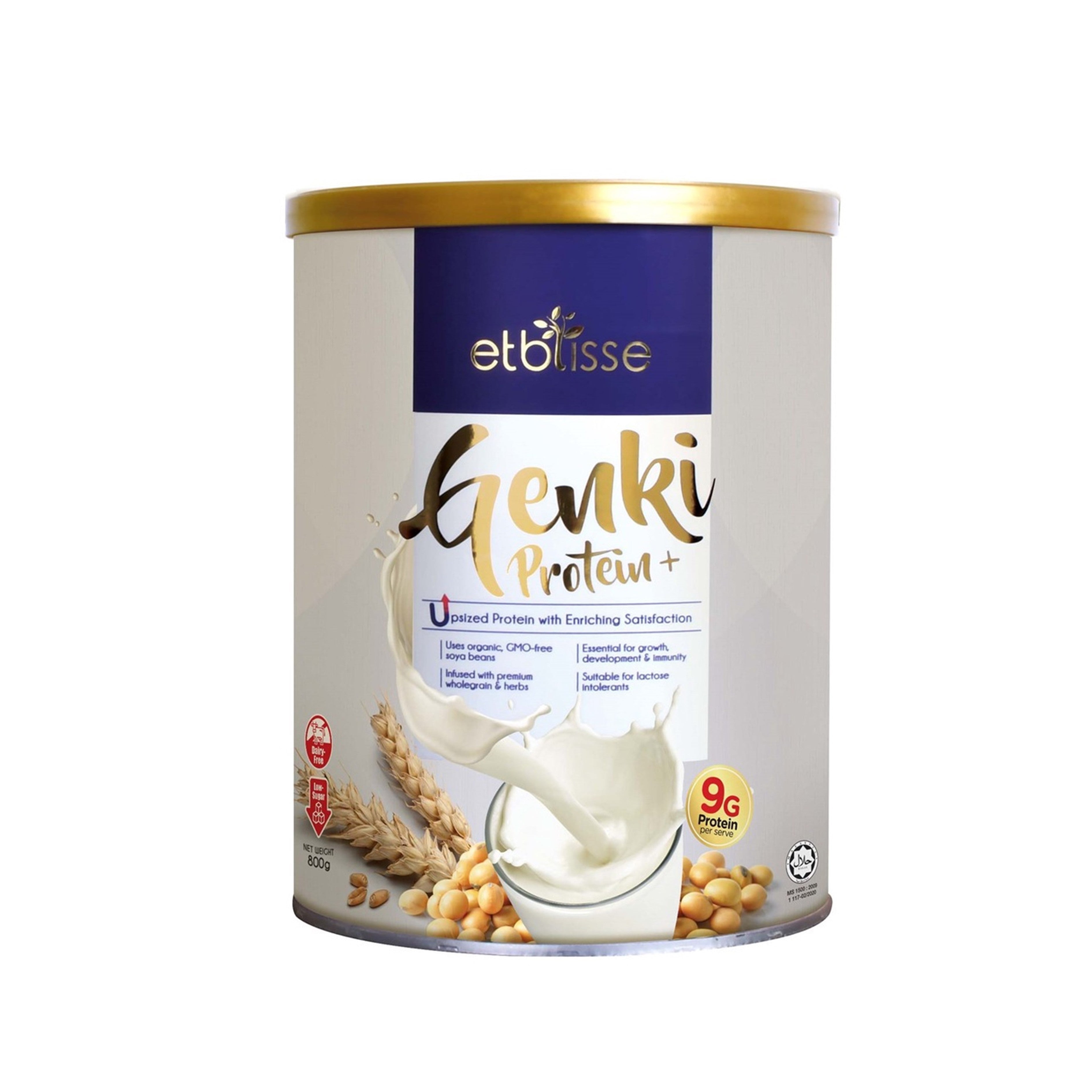 Etblisse Genki Protein+ Soya Milk 800g