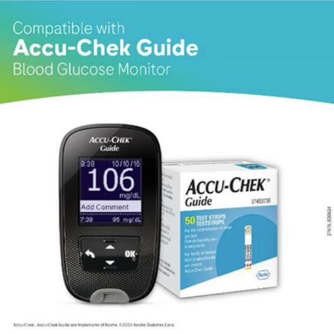 Accu-Chek Guide Blood Glucose Test Strip 50's (Compatible with Accu-Chek Guide Blood Glocose Monitor)