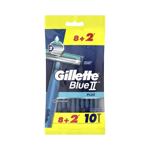 Gillette Blue II Plus Disposable Razor 8+2's