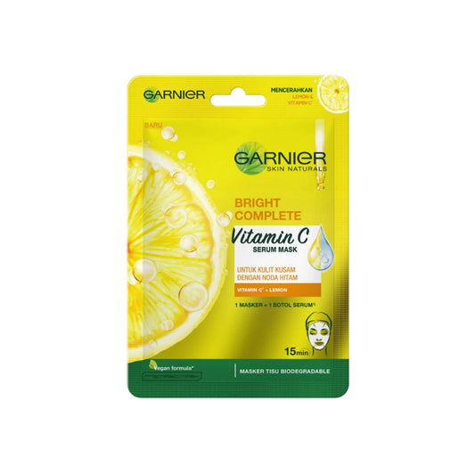 Garnier Bright Complete Vitamin C Serum Mask 1's