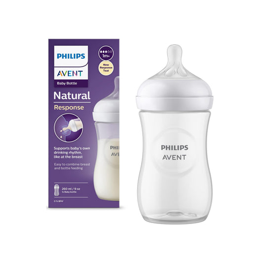 Philips Avent Natural Response Baby Bottle (with New Response Teat) 260mL 1's (For Babies 1 Month+)